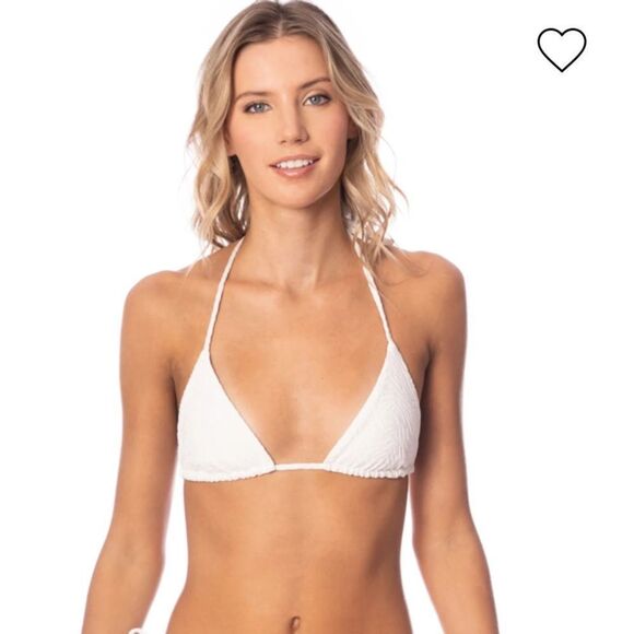 Maaji Balmy Sliding Triangle Bikini Top in Zebra Frost Medium - Picture 3 of 4